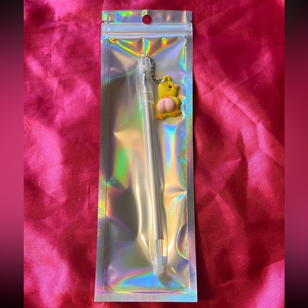 Duck dangle charm pen